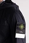 Stone Island Men's blue polyamide jacket with patch - 100% polyamide. hood. zipper, drawstring. two side, two chest pockets. Country of manufacture: Italy. Care: specialized cleaning - photo 5