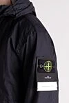 Stone Island Men's blue polyamide jacket with patch - 100% polyamide. hood. zipper, drawstring. two side. Country of manufacture: Italy. Care: specialized cleaning - photo 5