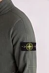 Stone Island Кофта спортивна з бавовни зелена чоловіча - логотип бренду. 100% бавовна. блискавка. Країна виробник: Італія. Догляд: спеціалізоване чищення - фото 5