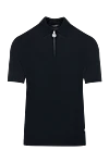 Stefano Ricci Поло чоловіче чорне з шовку - 100% шовк. блискавка. Країна виробник: Італія. Догляд: спеціалізоване чищення - фото 1