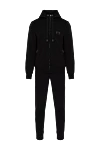 Dolce & Gabbana Black men's walking suit made of cotton - brand logo. hood. 100% cotton. zipper, drawstring. two side pockets. Country of manufacture: Italy. Care: specialized cleaning - photo 1