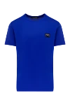 Dolce & Gabbana Cotton T-shirt for men, blue - 100% cotton. Country of manufacture: Italy. Care: specialized cleaning - photo 1