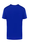 Cotton T-shirt for men, blue Dolce & Gabbana - 100% cotton. Country of manufacture: Italy. Care: specialized cleaning - photo 6