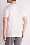 Men's white cotton T-shirt with logo Dolce & Gabbana - brand logo. 100% cotton. Country of manufacture: Italy. Care: specialized cleaning - photo 4