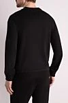 Men's black cotton sweatshirt with logo Dolce & Gabbana - brand logo. 100% cotton. Country of manufacture: Italy. Care: specialized cleaning - photo 4