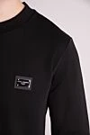 Dolce & Gabbana Men's black cotton sweatshirt with logo - brand logo. 100% cotton. Country of manufacture: Italy. Care: specialized cleaning - photo 5