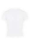 T-shirt made of cotton and elastane white for women Dolce & Gabbana - brand logo. 90% cotton, 10% elastane. one chest pocket. Country of manufacture: Italy. Care: specialized cleaning - photo 6