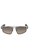 Balmain Men's brown metal and plastic sunglasses - brand logo. metal, plastic. brown. Country of manufacture: Italy. Care: specialized cleaning - photo 1