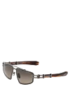 Balmain Men's brown metal and plastic sunglasses - brand logo. metal, plastic. brown. Country of manufacture: Italy. Care: specialized cleaning - photo 3