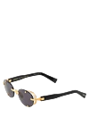 Balmain Women's yellow metal sunglasses - brand logo. metal. black. Country of manufacture: Italy. Care: specialized cleaning - photo 3