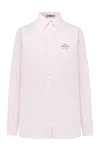 Prada Women's cotton shirt pink - 100% cotton. Closure: buttons. Country of manufacture: Italy. Care: specialized cleaning - photo 1