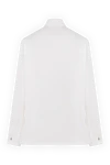 Women's white cotton shirt Prada - 100% cotton. Closure: buttons. chest pocket. Country of manufacture: Italy. Care: specialized cleaning - photo 6