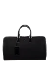 Prada Black polyamide men's travel bag - brand logo. 100% polyamide. Closure: zipper. Country of manufacture: Italy. Care: specialized cleaning - photo 1