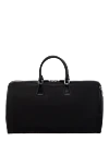 Black polyamide men's travel bag Prada - brand logo. 100% polyamide. Closure: zipper. Country of manufacture: Italy. Care: specialized cleaning - photo 4