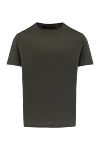 Loro Piana Men's green silk and cotton T-shirt - 60% cotton, 40% silk. Country of manufacture: Italy. Care: specialized cleaning - photo 1