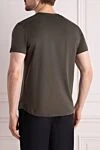 Men's green silk and cotton T-shirt Loro Piana - 60% cotton, 40% silk. Country of manufacture: Italy. Care: specialized cleaning - photo 4