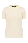 Loro Piana Women's beige cotton T-shirt - 100% cotton. Country of manufacture: Italy. Care: specialized cleaning - photo 1