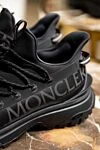 Moncler Кросівки з поліестеру чорні чоловічі - логотип бренду. 100% поліестер. шнурівка. Країна виробник: Італія. Догляд: спеціалізоване чищення - фото 7