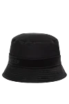 Moncler Panama hat made of cotton for women black - 100% natural cotton. Country of manufacture: Italy. Care: specialized cleaning - photo 3