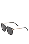 Chopard Women's black sunglasses made of plastic - brand logo. plastic. black. Country of manufacture: Italy. Care: specialized cleaning - photo 3