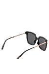 Women's black sunglasses made of plastic Chopard - brand logo. plastic. black. Country of manufacture: Italy. Care: specialized cleaning - photo 4