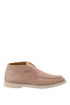 Fleur de Paris Women's pink suede loafers - contrast sole. 100% suede. Country of manufacture: Italy. Care: specialized cleaning - photo 1