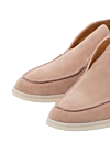 Fleur de Paris Women's pink suede loafers - contrast sole. 100% suede. Country of manufacture: Italy. Care: specialized cleaning - photo 5