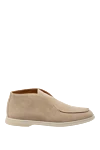 Fleur de Paris Women's beige suede loafers - contrast sole. 100% suede. Country of manufacture: Italy. Care: specialized cleaning - photo 1