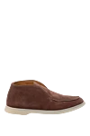 Fleur de Paris Women's brown suede loafers - contrast sole. 100% suede. Country of manufacture: Italy. Care: specialized cleaning - photo 1