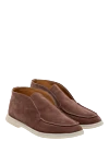 Fleur de Paris Women's brown suede loafers - contrast sole. 100% suede. Country of manufacture: Italy. Care: specialized cleaning - photo 3