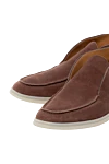 Fleur de Paris Women's brown suede loafers - contrast sole. 100% suede. Country of manufacture: Italy. Care: specialized cleaning - photo 5