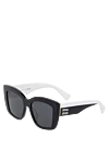 Miu Miu Women's black sunglasses with logo - brand logo. plastic. black. Country of manufacture: Italy. Care: specialized cleaning - photo 3