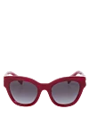 Miu Miu Women's red plastic sunglasses - brand logo. gradient lenses. plastic. black. Country of manufacture: Italy. Care: specialized cleaning - photo 1