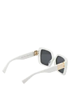 Women's white sunglasses with logo Miu Miu - brand logo. plastic. black. Country of manufacture: Italy. Care: specialized cleaning - photo 4