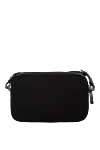 Black polyamide bag Palm Angels - brand logo. 100% polyamide. Closure: zipper. Country of manufacture: Italy. Care: specialized cleaning - photo 4