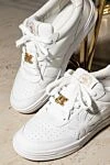 Palm Angels White men's genuine leather sneakers - brand emblem, perforation. 100% genuine leather. Closure: lace. Country of manufacture: Italy. Care: specialized cleaning - photo 7