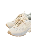 Palm Angels White suede sneakers for men - brand emblem, contrast sole. 100% suede. Closure: lace. Country of manufacture: Italy. Care: specialized cleaning - photo 5