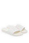 Palm Angels White rubber slippers for men - brand logo. 100% rubber. Country of manufacture: Italy. Care: specialized cleaning - photo 3