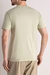 Men's green cotton T-shirt with logo Stone Island - brand logo. 100% cotton. Country of manufacture: Italy. Care: specialized cleaning - photo 4