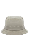 Panama hat made of nylon men's gray Stone Island - brand logo. 100% nylon. Country of manufacture: Italy. Care: specialized cleaning - photo 4