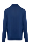 Polo with long sleeves for men blue wool Kiton - 100% wool. Closure: buttons. Country of manufacture: Italy. Care: specialized cleaning - photo 6