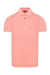 Kiton Men's pink cotton polo - 100% cotton. Country of manufacture: Italy. Care: specialized cleaning - photo 1