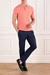 Men's pink cotton polo Kiton - 100% cotton. Country of manufacture: Italy. Care: specialized cleaning - photo 2