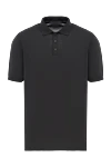 Kiton Сіре поло з бавовни Essential Classic з трьома гудзиками - 100% бавовна. гудзики. Країна виробник: Італія. Догляд: спеціалізоване чищення - фото 1