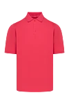 Kiton Men's pink button-up polo - 100% cotton. Country of manufacture: Italy. Care: specialized cleaning - photo 1