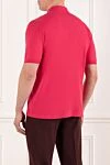 Men's pink button-up polo Kiton - 100% cotton. Country of manufacture: Italy. Care: specialized cleaning - photo 4