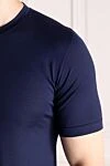 Kiton Blue men's T-shirt made of cotton - 100% cotton. Country of manufacture: Italy. Care: specialized cleaning - photo 5