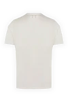 Men's white cotton T-shirt with logo Kiton - brand logo. 100% cotton. Country of manufacture: Italy. Care: specialized cleaning - photo 6