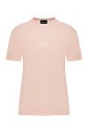 Kiton Pink cotton T-shirt for men - 100% cotton. Country of manufacture: Italy. Care: specialized cleaning - photo 1