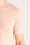 Kiton Pink cotton T-shirt for men - 100% cotton. Country of manufacture: Italy. Care: specialized cleaning - photo 5